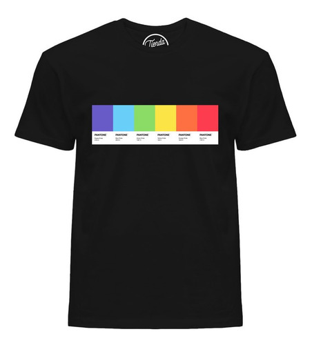 Imagen 1 de 4 de Playera Pride Pantone Colores Arcoiris Rainbow T-shirt
