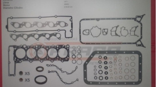 Juego De Empacaduras Mercedes Benz Mb100 Completo Fraco Impo