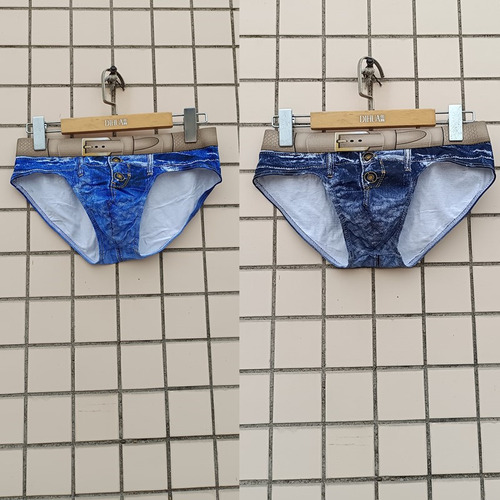 Calzoncillos Casuales De Mezclilla Tipo Algodón Para Hombre
