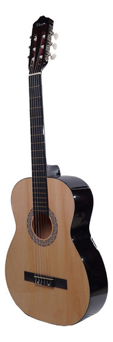 Guitarra Electrocriolla Parquer Custom Ecualizador Con Funda Color Marrón claro Orientación de la mano Diestro