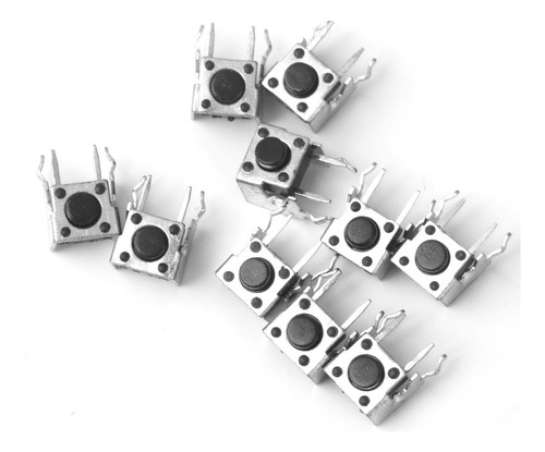 10pcs 6x6x8mm Control De Interruptor De Botón Momentáneo