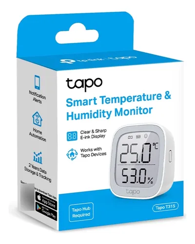 Monitor Sensor De Temperatura Y Humedad Tp-link Tapo T315