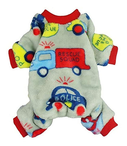 Fitwarm Cars Ropa Para Mascotas Perro Pijama Abrigo Gato Pjs