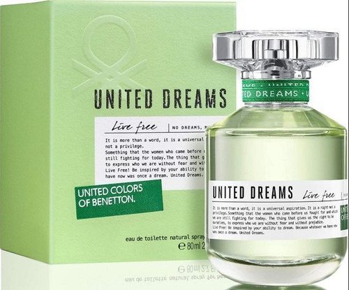 Perfume United Dreams Live Free Benetton X 80 Ml Original