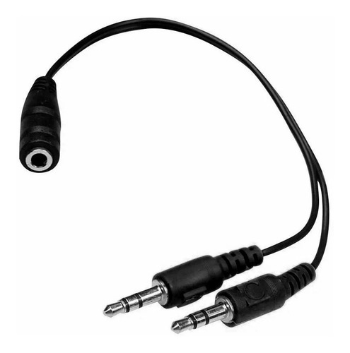 Cable Adaptador 1 Plug A 2 Plug Pc Microfono Y Audio 