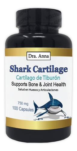 Cartilago De Tiburon 100 Cápsulas De 750 Mg -