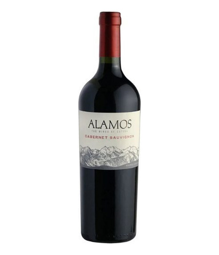 Botella De Vino Tinto Cabernet Sauvignon Alamos X 750 Ml 