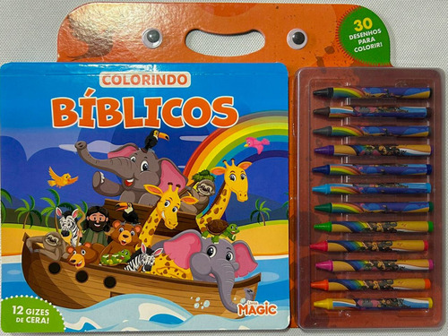 Colorindo Bíblicos - 30 Desenhos Para Colorir Com Giz De Cera