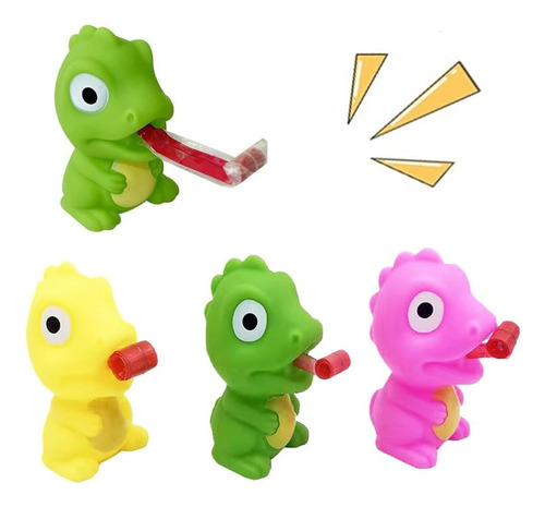 6pcs Squishy Con Sonido Lengua De Dinosaurio Squeeze Juguete