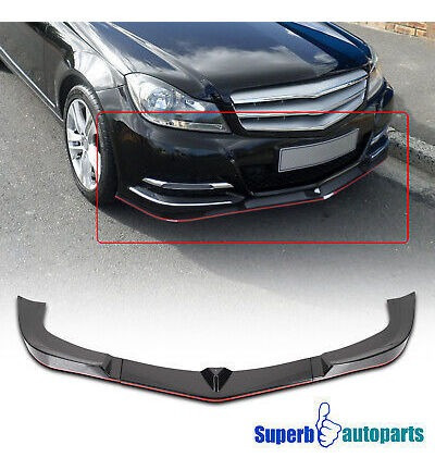 Fits 2012-2014 Mercedes Benz C-class W204 Front Glossy B Spa