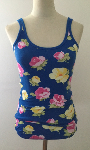 Abercrombie. Musculosa Floreada. Mujer. Talle S #pup19