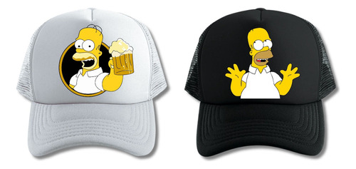 Gorras Homero Simpson Beer Trucker Pack  X 2 Deluxe