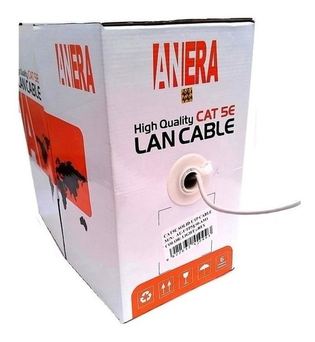 Cable Utp Categoria 6e 305 Metros Redes + Chaqueta 20/80