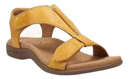 Sandalias Confort Dama Plataforma Cuña Velcro Tallas Grandes