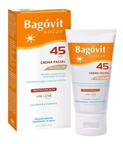 Bagóvit Solar Facial Con Color Fps 45 50grs