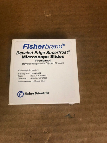 Fisherbrand 12-550-002 Beveled Edge Super Frost Microsco Ttq