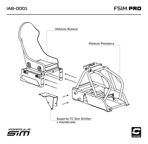 Estructura Simulador Manejo Formula Sim Pro Collino
