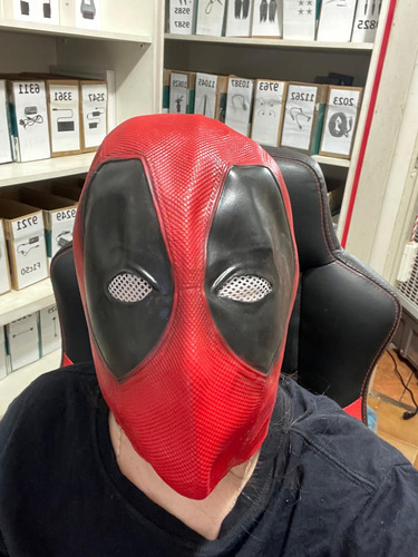 Máscara De Super-herói De Deadpool Para Halloween, Cosplay Cor Vermelho