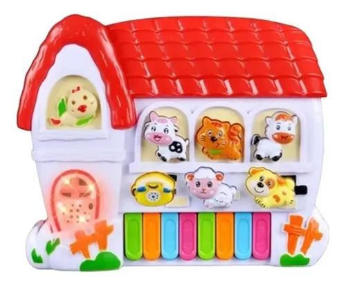 Juguete Piano Sonido Musical Granja Animales Didáctico Bebés