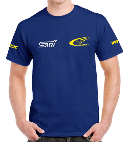 Camiseta - Subaru Sti World Rally - Tamanho: Eg - Fr004