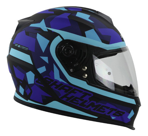 Casco Moto Shaft Sh502 Forged Mate Integral Dot Color Azul Talla S-Chico Tamaño del casco S-Chico
