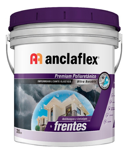 Pintura Anclaflex Frentes Premium Poliuretánico 20 Kg