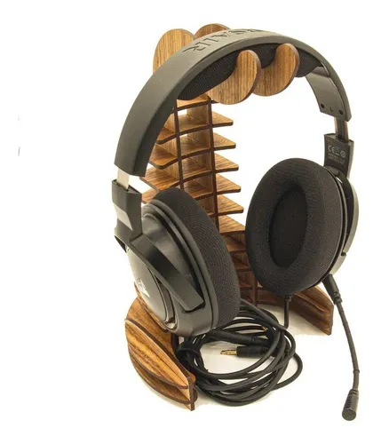 Base para audifonos de madera sale