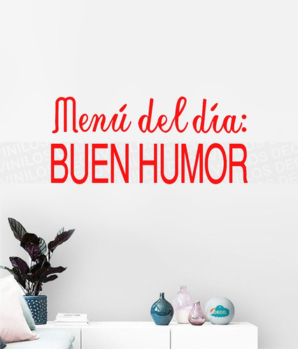 Vinilo Decorativo Personalizado Menú Del Día Humor