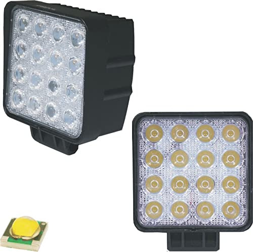 1 48 W Cuadrado Led Luz Trabajo Lampara Arsenal Offroadtm 4