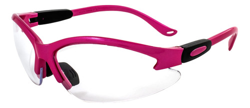 Global Vision Gafas De Seguridad Cougar Hot Pink Con Lentes.