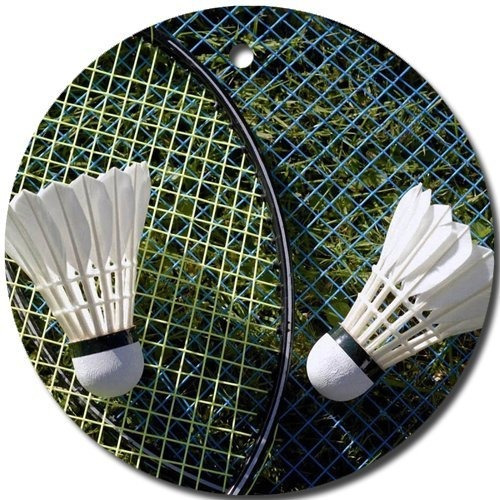 Adorno Badminton Redondo Porcelana Navidad Gran Idea Regalo