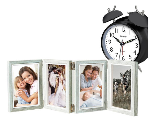 Triple Frame - Tabletop Picture Frame - 6 7 8 In High