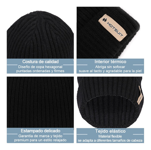 Gorro De Punto Casual, Suave Y Cálido Para Invierno