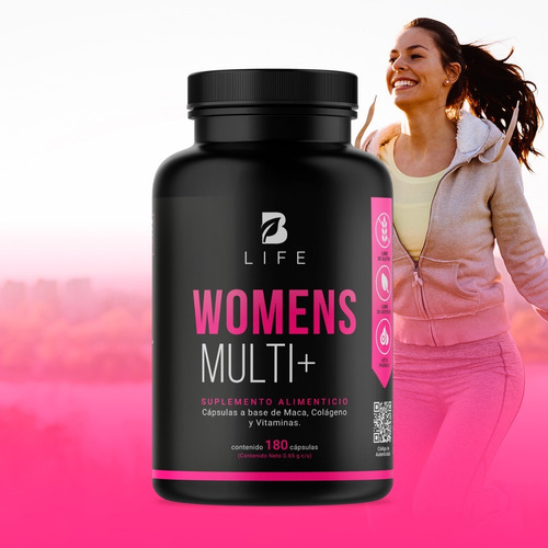 Imagen 4 de 7 de Multivitaminico De Mujer 180 Cápsulas Vitaminas Mujer B Life