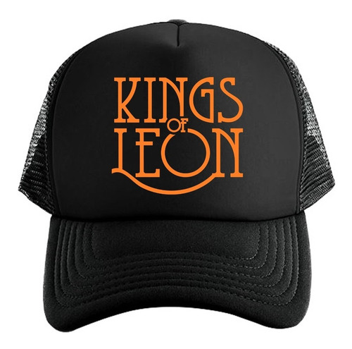 Gorra Unisex Black De Malla Kings Of Leon Pop Rock Indie