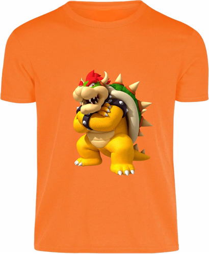 Playera Bowser De Mario Bros M8 Todas Las Tallas En Dtf