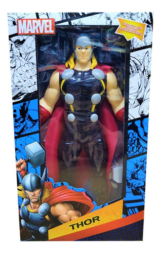 Imagen 4 de 4 de Figura De Accion Thor C/ Martillo 23 Cm ELG 53990