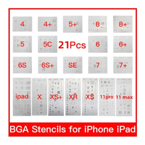 Set 21 Stencil plantillas Reballing Bga Para IPhone IPad Env o Gratis set-21-stencil-plantillas-reballing-bga-para-iphone-ipad-env-o-gratis