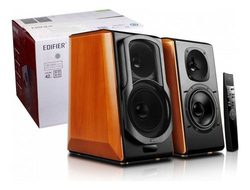 Parlantes Edifier 2.0 S2000pro Madera Bluetooth C/control