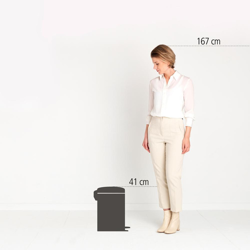 Cesto Brabantia 12 Litros New Icon Soft Beige Silencioso