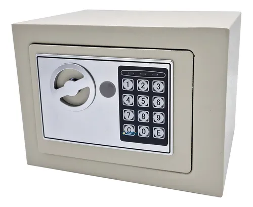 Caja Fuerte Cofre Electronica Digital Llaves Seguridad Atrix Color Crema