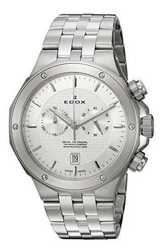 Edox Hombre \'delfin\' Reloj De Acero Inoxidable Reloj De