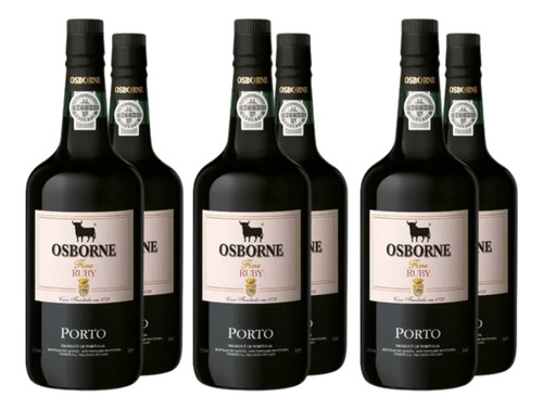Vino Dulce Oporto Osborne Ruby Pack X 6
