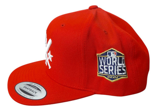 Gorra Original Yp Classics® Snapback Dodgers Baseball Rojo Unitalla Lisa