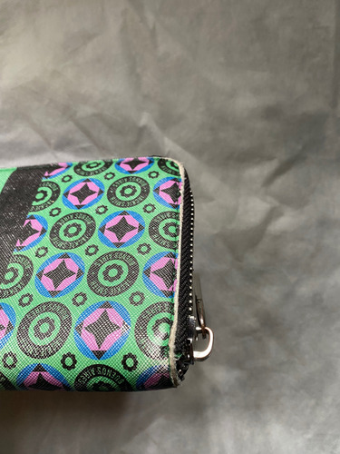 Billetera Jackie Monogram Usada , Desgaste Del Color Verde Musgo Floreado (Usado)