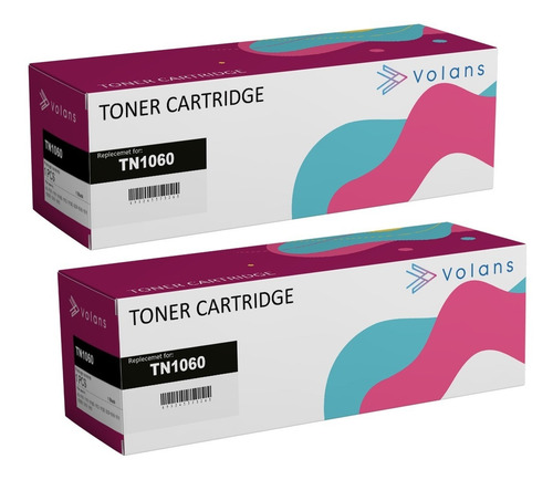 Imagen 1 de 3 de Pack 2 Toner Tn-1060 Alternativo Compatible