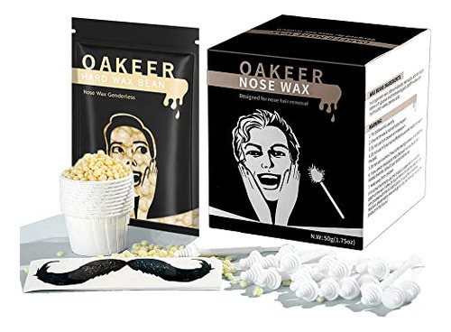 Removedor En Cera Para Bellos Faciales Oakeer Nose Wax Kit