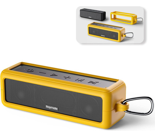 Raymate Altavoces Bluetooth, Sonido Estéreo De Alta Fid Color Amarillo 110v