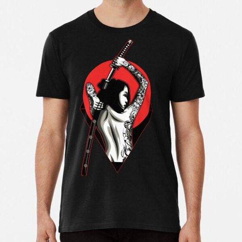 Remera Samurai Mujer Con Tatuaje Algodon Premium