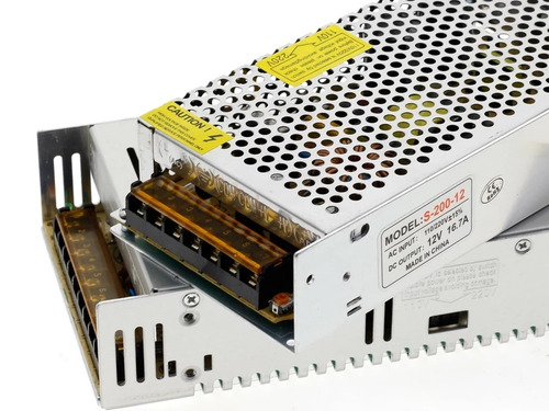 Imagen 7 de 7 de Fuente 12v 16a 192w Adaptador Cinta Luz Led Camaras Supli